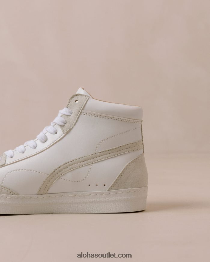 mulheres tb.73 apple - tênis branco de couro vegano Alohas 4P88ZX567 Branco brilhante
