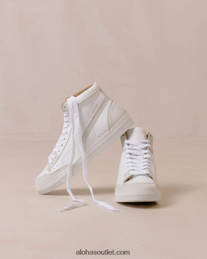 mulheres tb.73 apple - tênis branco de couro vegano Alohas 4P88ZX567 Branco brilhante