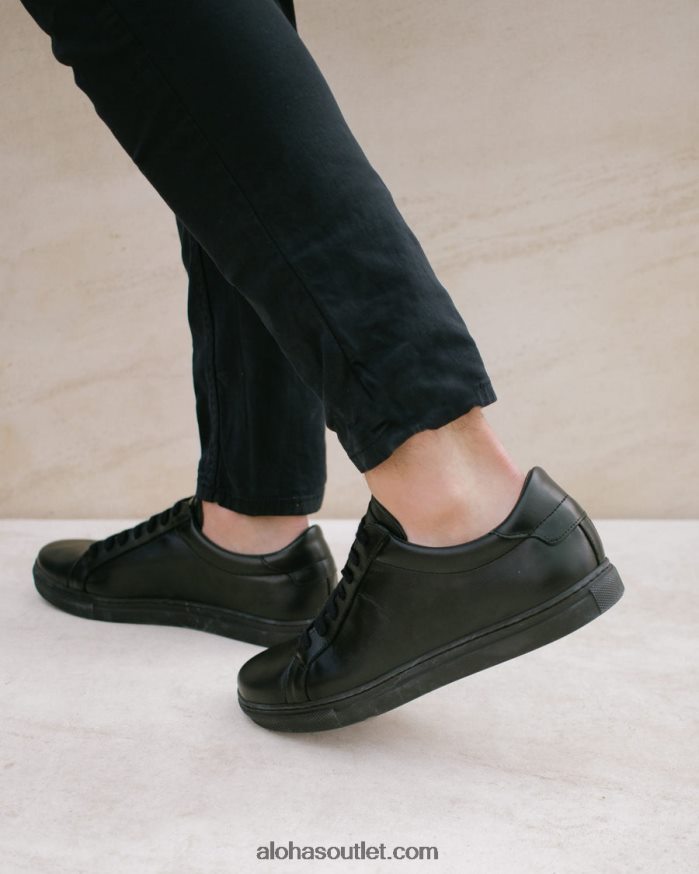 mulheres tokyo - tênis de couro preto Alohas 4P88ZX547